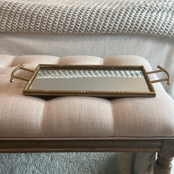 Brass mirrored tray💕 - Picture 2 of 2
